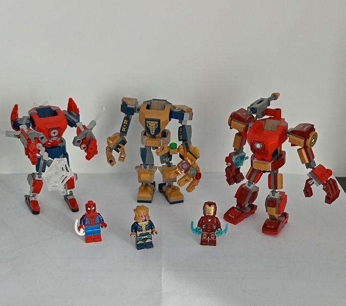 Lot 3 lego avengers Marvel Spiderman iron man et thanos