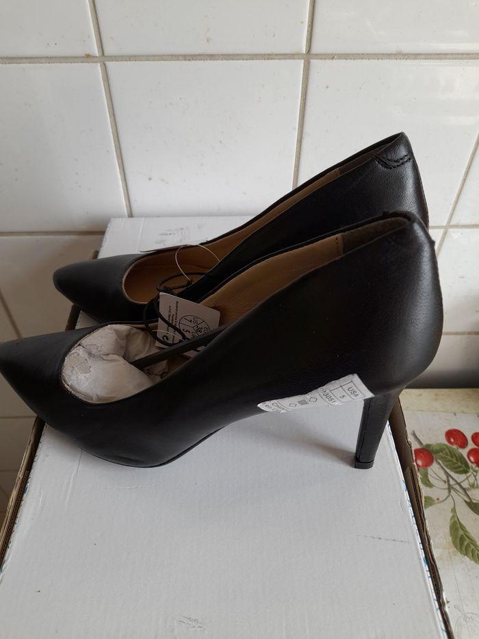 Chaussure pour femme noire et cuire - photo numéro 3