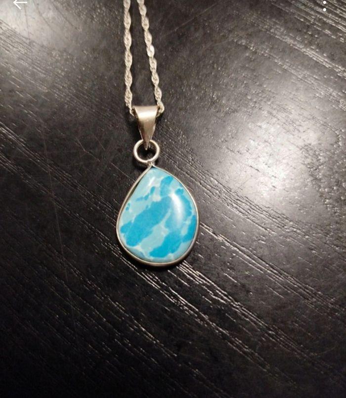 Pendentif larimar - photo numéro 1