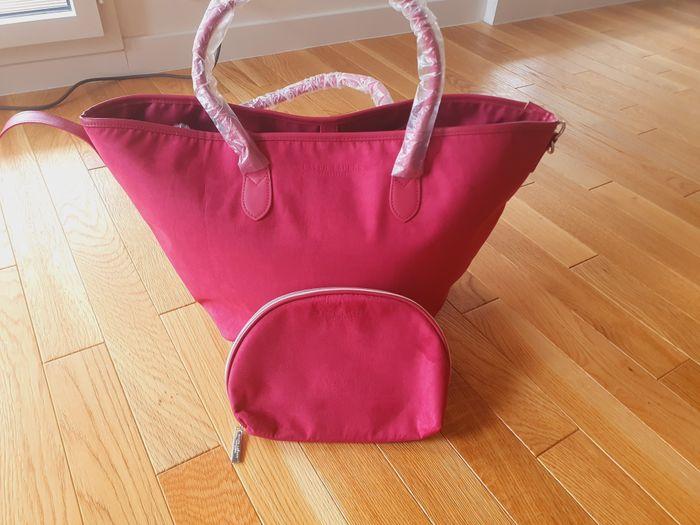 Ensemble Sac et Trousse "RALPH LAUREN" Rose Fuschia neuf sous blister. - photo numéro 3