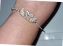 🌺 magnifique bracelet swarovski - deux cygnes