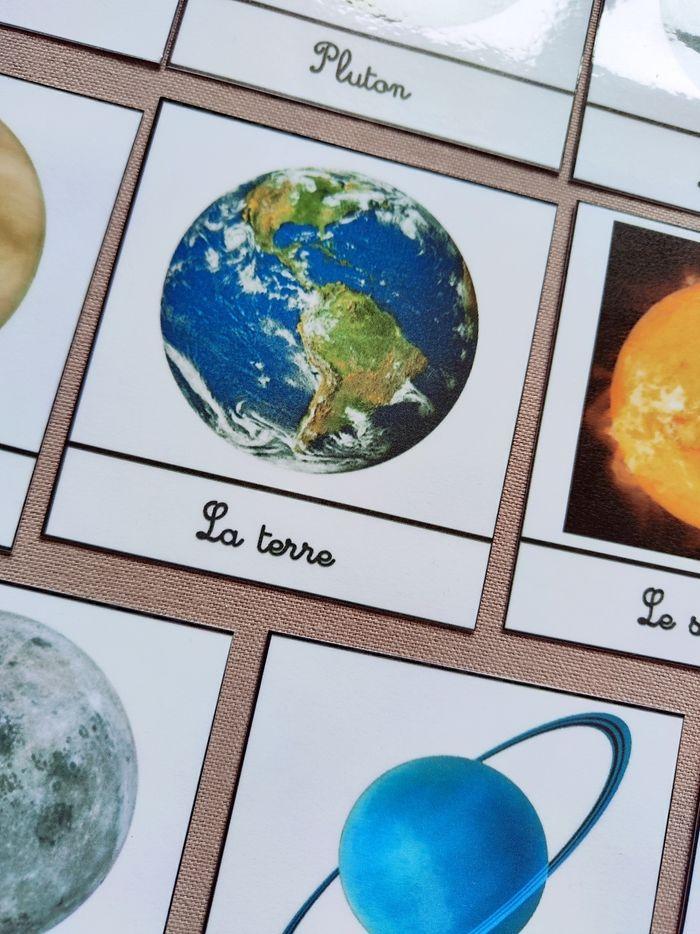 Carte de nomenclature sur le système solaire avec planètes Montessori - photo numéro 10