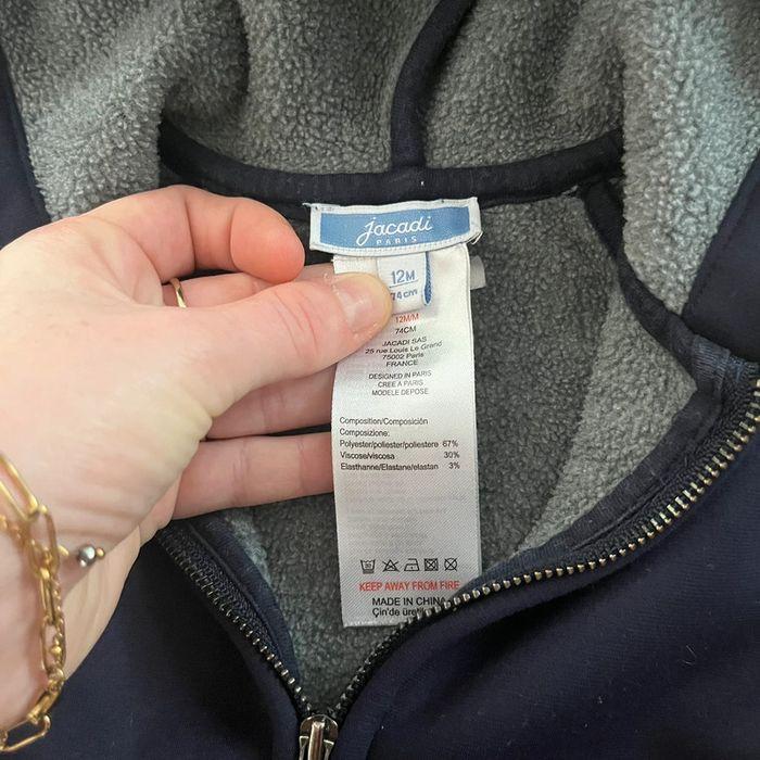 Veste zip Jacadi 12 mois garçon - photo numéro 5