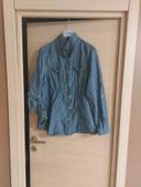 Chemise jeans bleu