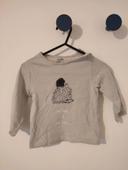 T-shirt hérisson gris 12 mois