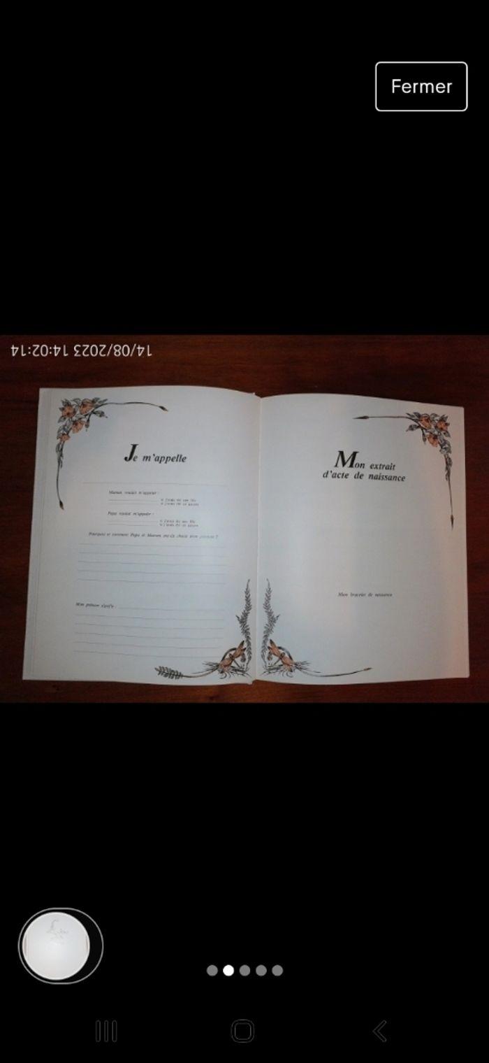 Livre d'or de bébé/ livre de naissance - photo numéro 2