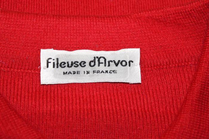 Pull hiver rouge - Manches longues - Fileuse d'arvor - 54 - photo numéro 10