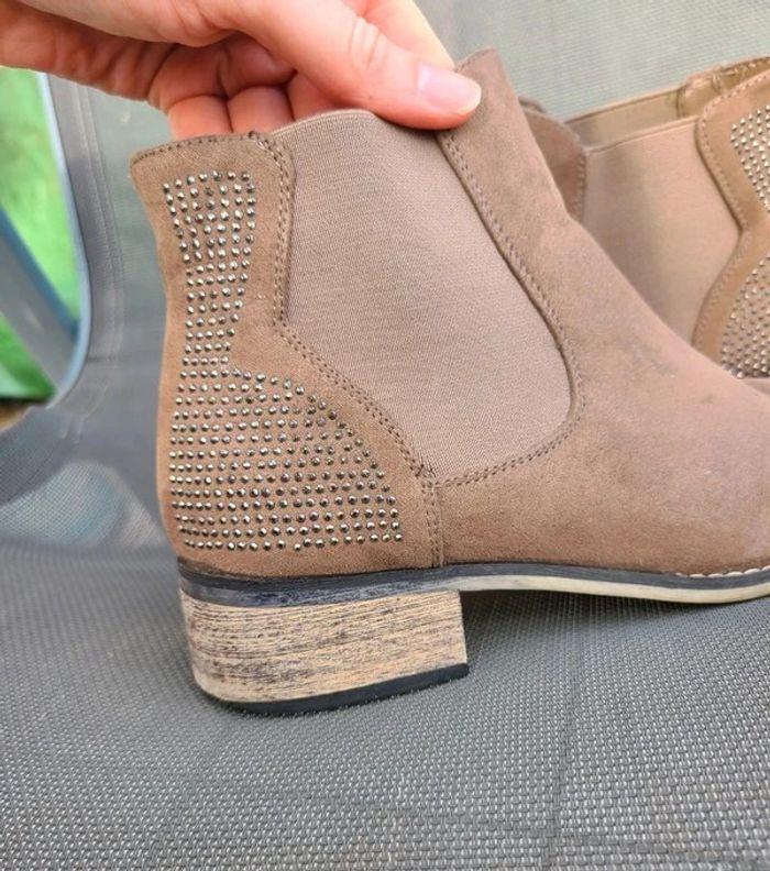 Bottines taupe 40 - photo numéro 2