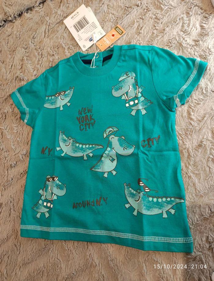 CHICCO t-shirt garçon 18 mois neuf avec étiquette/t-shirt menino 86 cm  /ninõ 18 meses/bambino18mesi - photo numéro 2