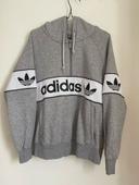 Pull adidas gris en coton femme adidas originals