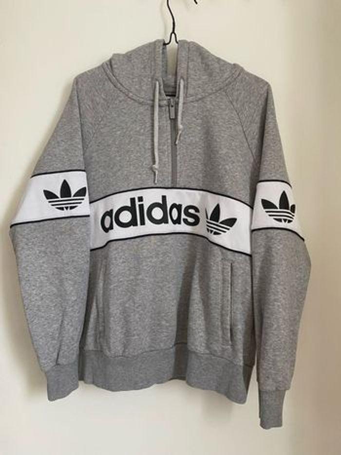 Pull adidas gris en coton femme adidas originals - photo numéro 1