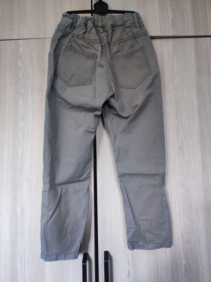 Pantalon vert kaki 6 ans 100 % coton - photo numéro 6