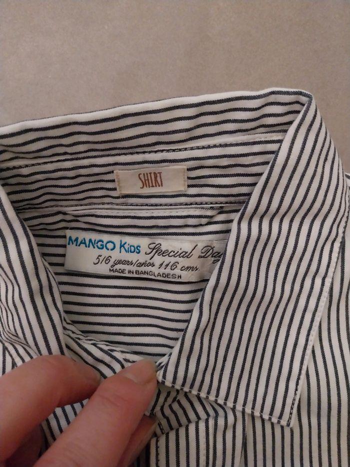 Chemise rayé Mango Kids T5/6A - photo numéro 3