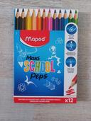 Crayons "maxi school peps"