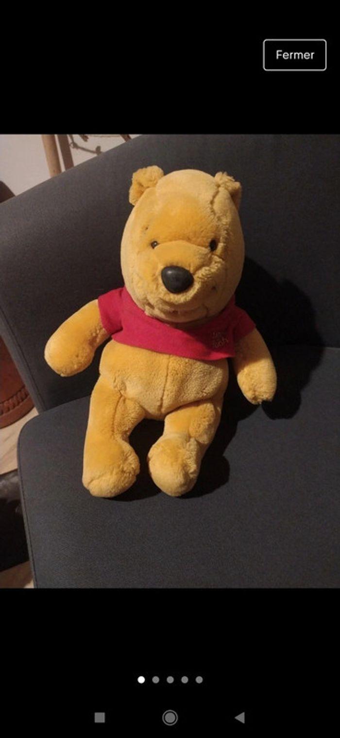 Peluche Winnie l'ourson the pooh vintage années 80 disney - photo numéro 1