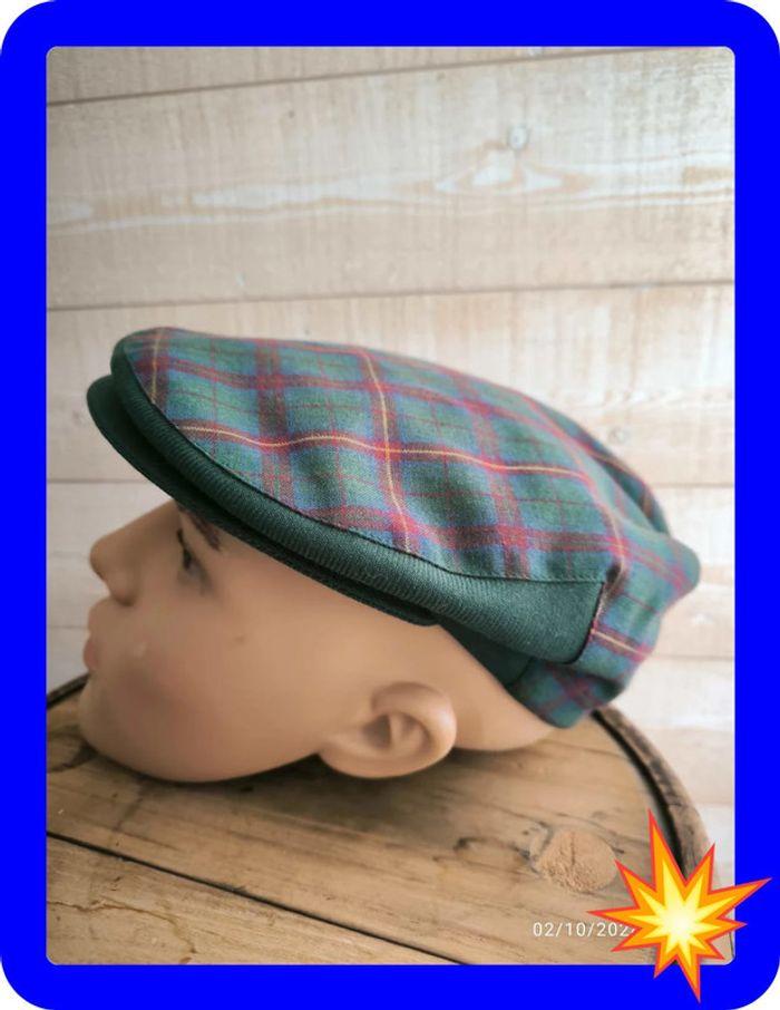 Casquette plate vintage motif tartan Météo GTI taille 57 - photo numéro 6