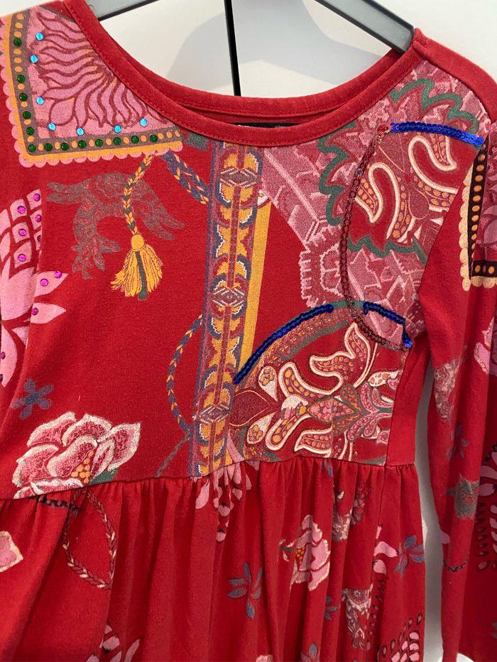 Robe desigual rouge 5-6 ans - photo numéro 8