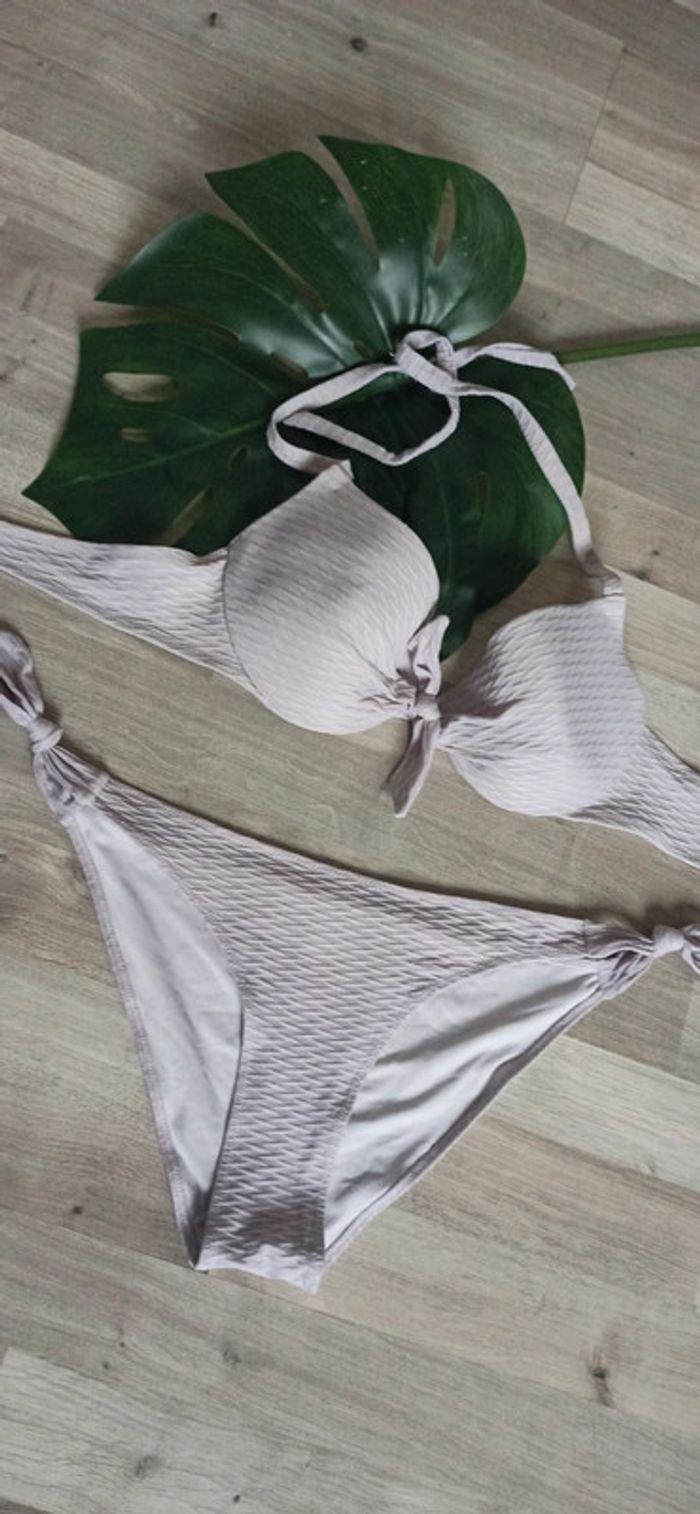 Ensemble maillot de bain 2 pièces blanc - photo numéro 1