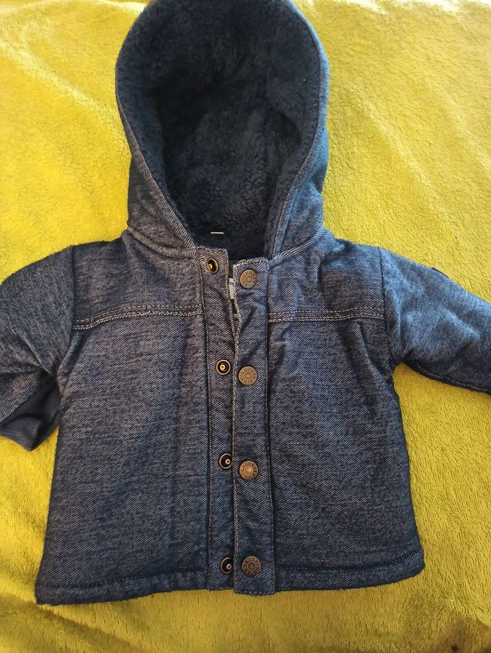 3 mois Manteau bébé garçon bleu marine - photo numéro 3