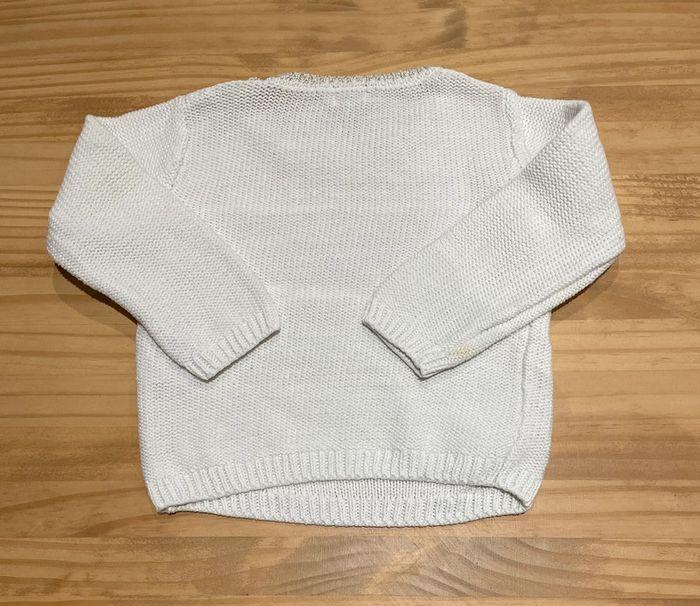 Pull Blanc et Doré 3 ans/ 90-97cm - photo numéro 2