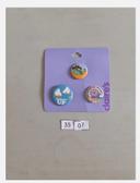 Lot de 3 badges Claire's