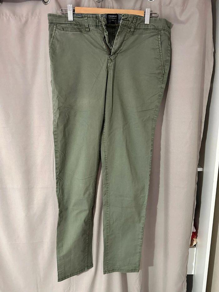 Pantalon chino kaki pull and bear taille 42 - photo numéro 1