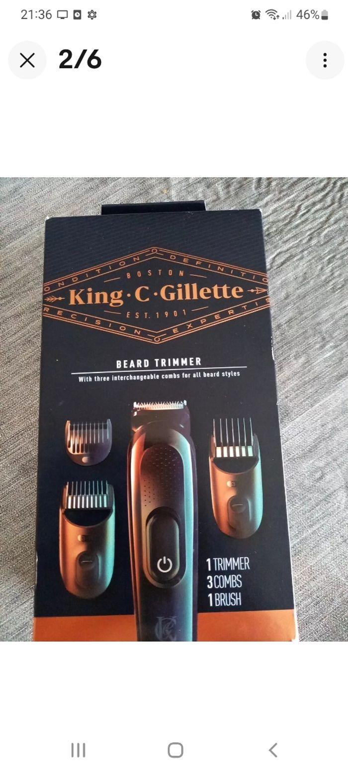 Tondeuse King Tondeuse Gillette Beard Trimmer Neuf - photo numéro 1