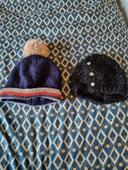 Lot de 2 bonnets fille