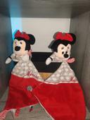 2 doudou mouchoir minnie