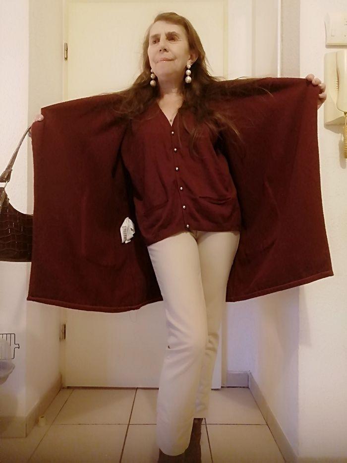 Cardigan Oversize bordeaux Promod - photo numéro 8