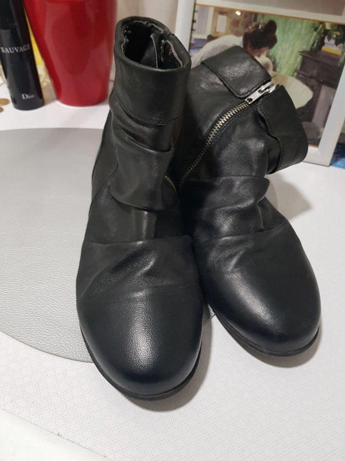 Bottines en cuir femme - photo numéro 2