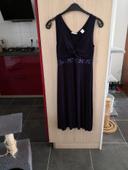 Robe sans manche violette fantaisie t 42