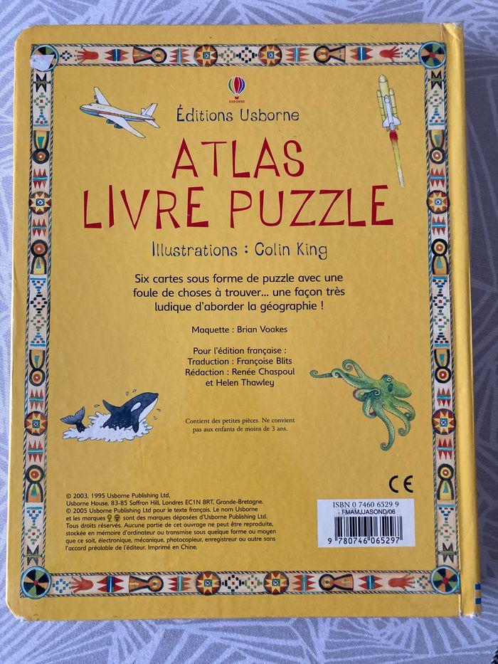 Atlas Livre Puzzle Avec Six Cartes Illustrees En Puzzle - photo numéro 3