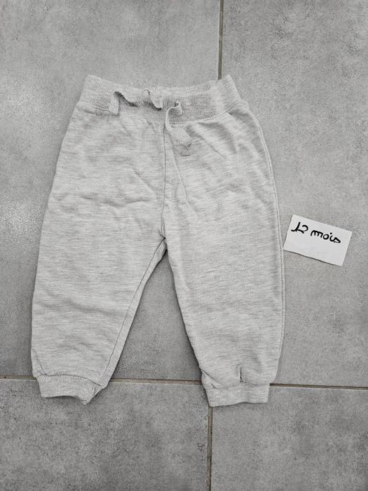 Pantalon jogging gris bébé 12 mois - photo numéro 1