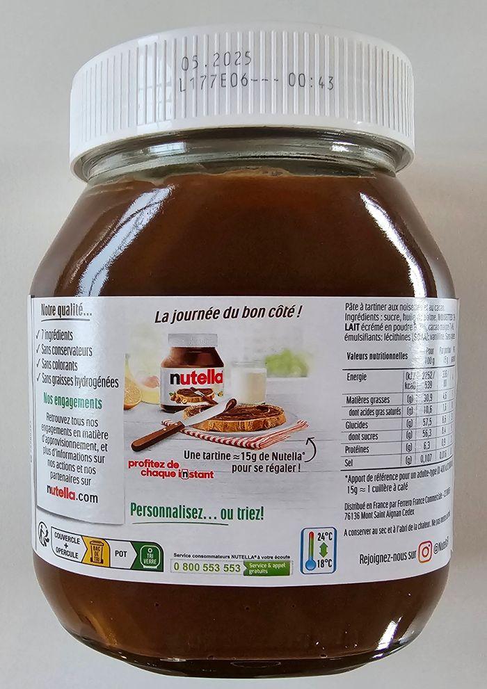 Nutella 3 Pâtes à tartiner (2 x 825 g et 1 x 630 g) - photo numéro 4