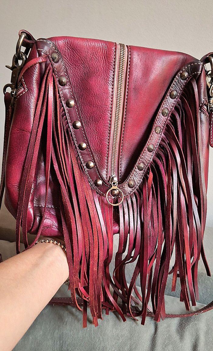 Sac Franges Cuir véritable - photo numéro 6