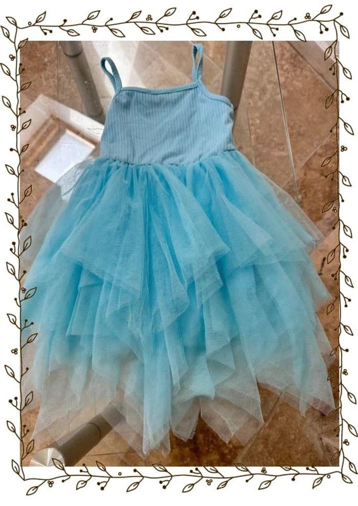 Robe tutu bleu turquoise Chicaprie - photo numéro 4