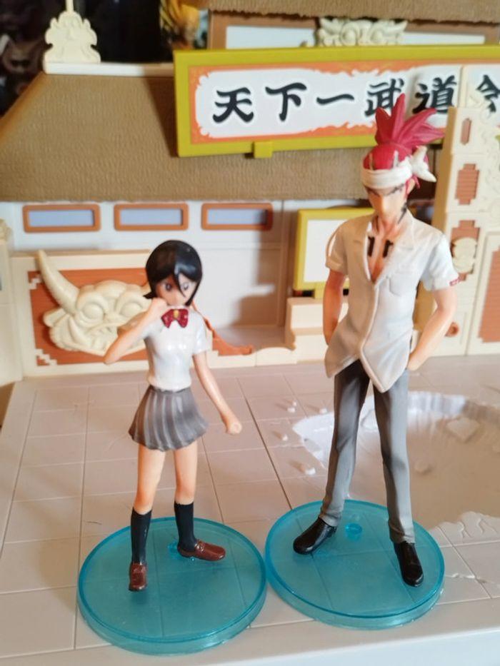 Lot figurine Bleach - Renji Abarai Rukia Kuchiki figure set