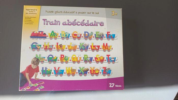 Puzzle géant éducatif train abécédaire - photo numéro 1