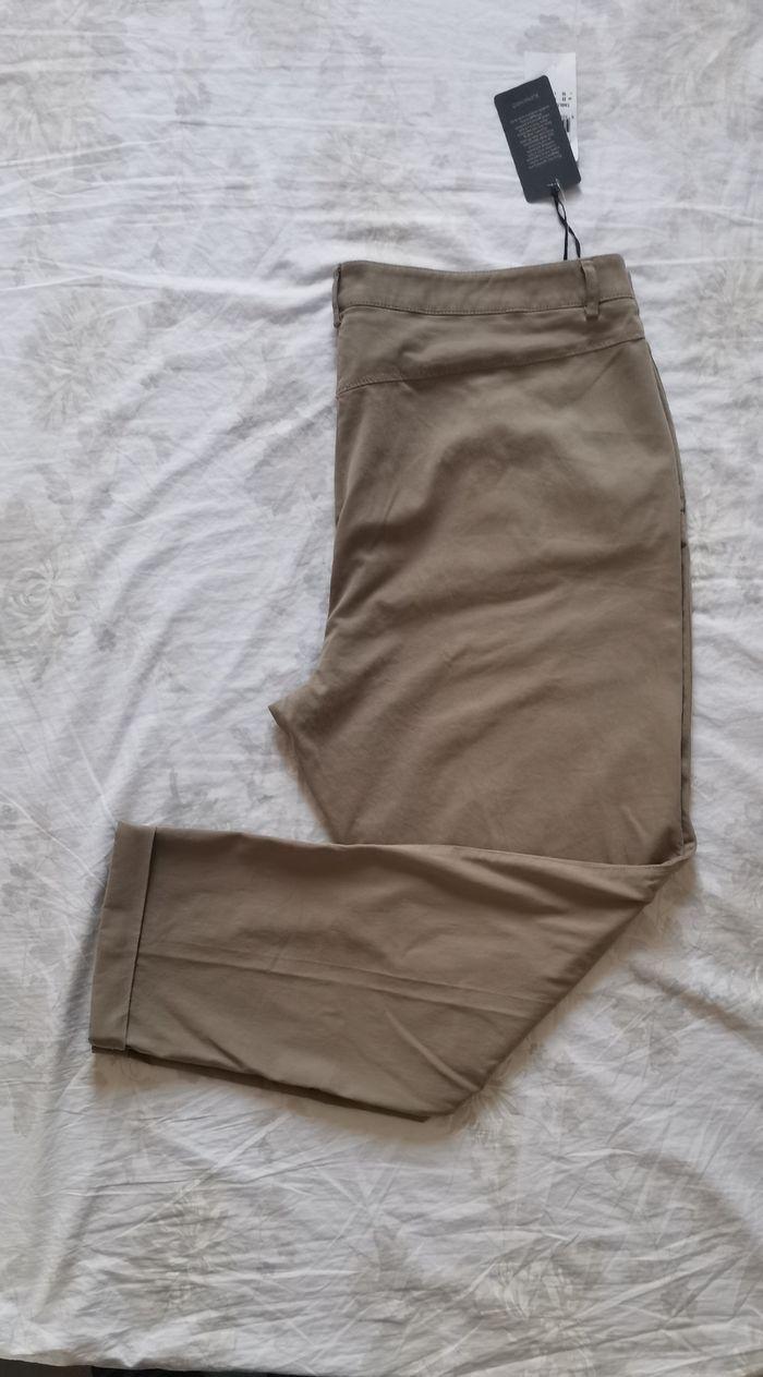 Pantalon femme Elora beige taille 52 - photo numéro 2