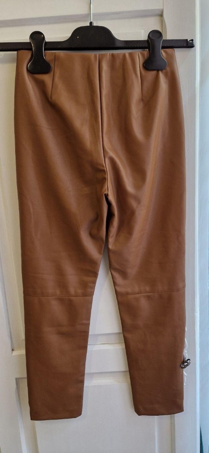 Pantalon similicuir taille 10 ans zara - photo numéro 2