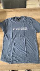 T-shirt H&M bleu/gris