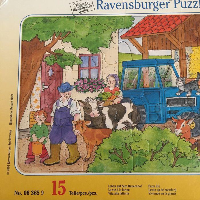 Puzzle Ravensburger la ferme 15 pièces 3 ans - photo numéro 3