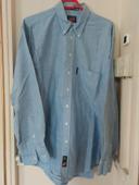 Chemise unie bleue