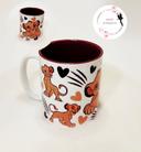 Roi lion en cœur - Mug