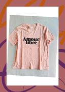 Sézane T-shirt Amour libre