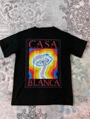 T-shirt casablanca noir taille M neuf