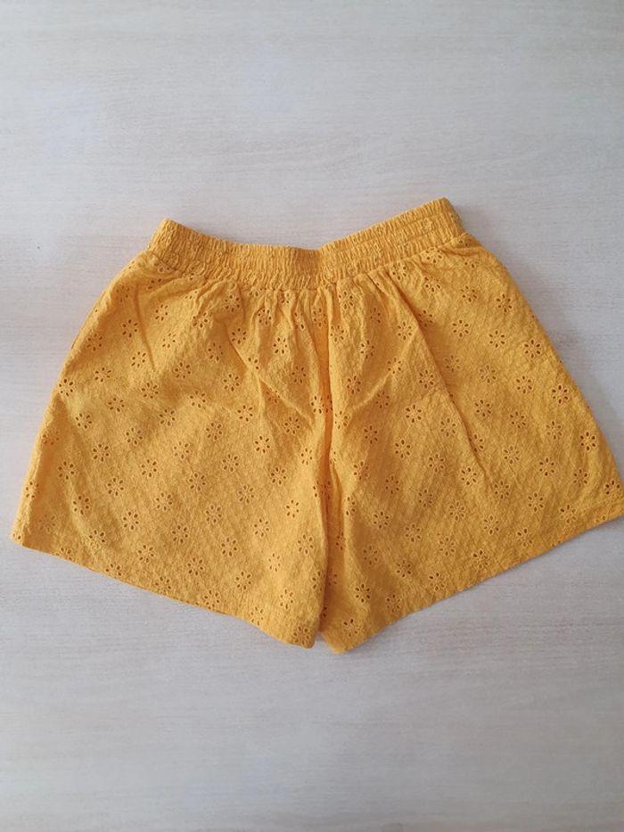 Short broderie anglaise Jaune - Maison Marley - Taille 1 - photo numéro 5