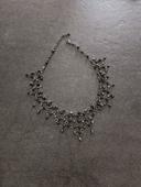 Collier perles noires et grises