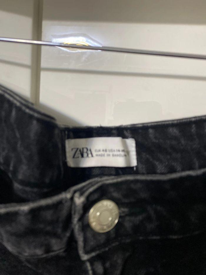 Pantalon jean à jambes larges taille  haute  Zara. Taille 44 - photo numéro 9